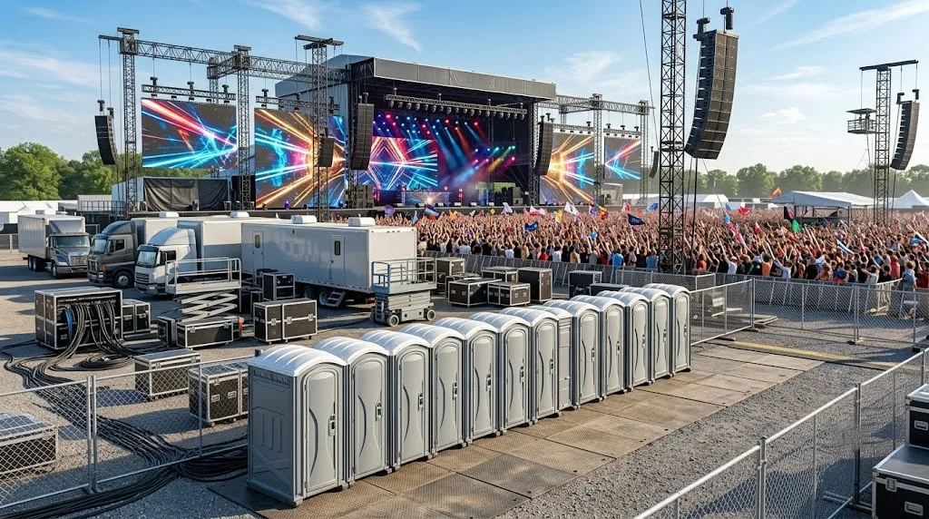 Concert Restroom Rental in North Peoria, IL