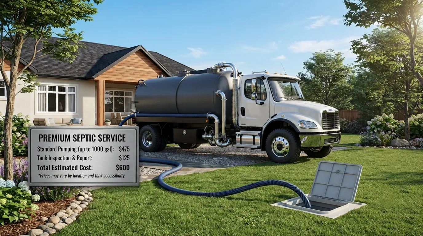 Septic Tank Pumping Cost in North Peoria, IL